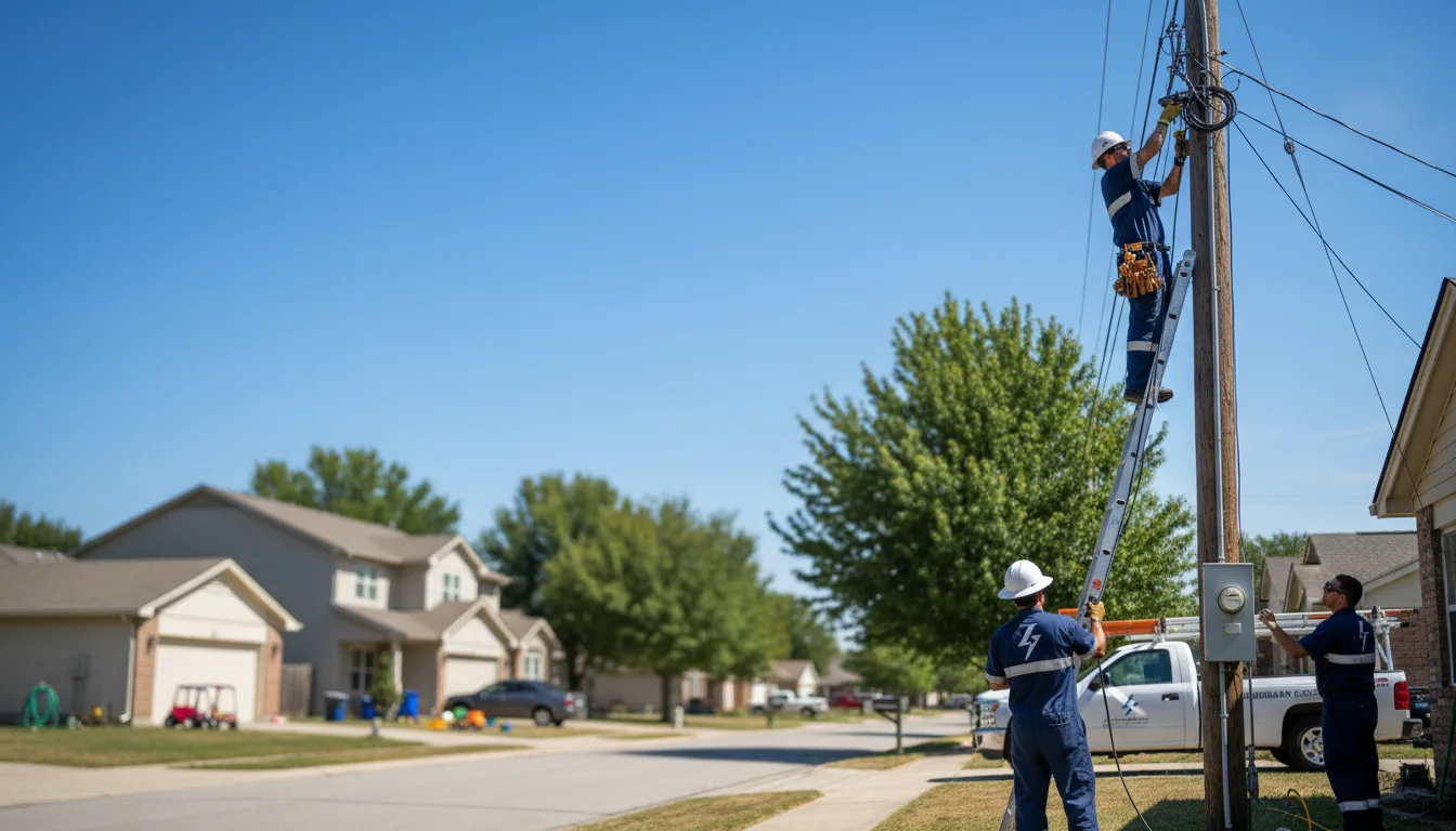 Residential electrician providing installation services in Farmington, ME